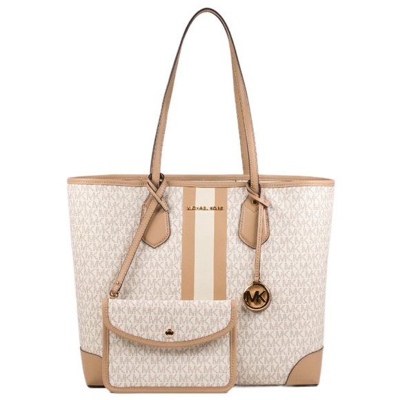 MICHAEL Michael Kors Large Eva Tote in Vanilla - Picture 1 of 3